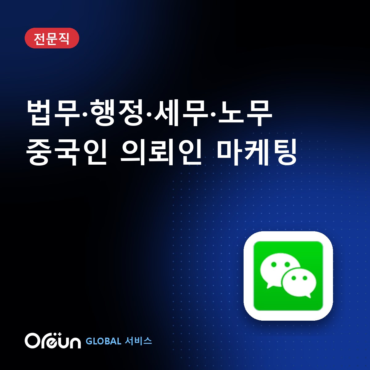 전문직 중국 마케팅